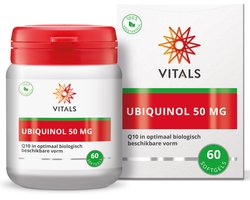 Vitals Ubiquinol 50 mg - 60 softgels - enzymen. De biologisch meest actieve vorm van co-enzym Q10.