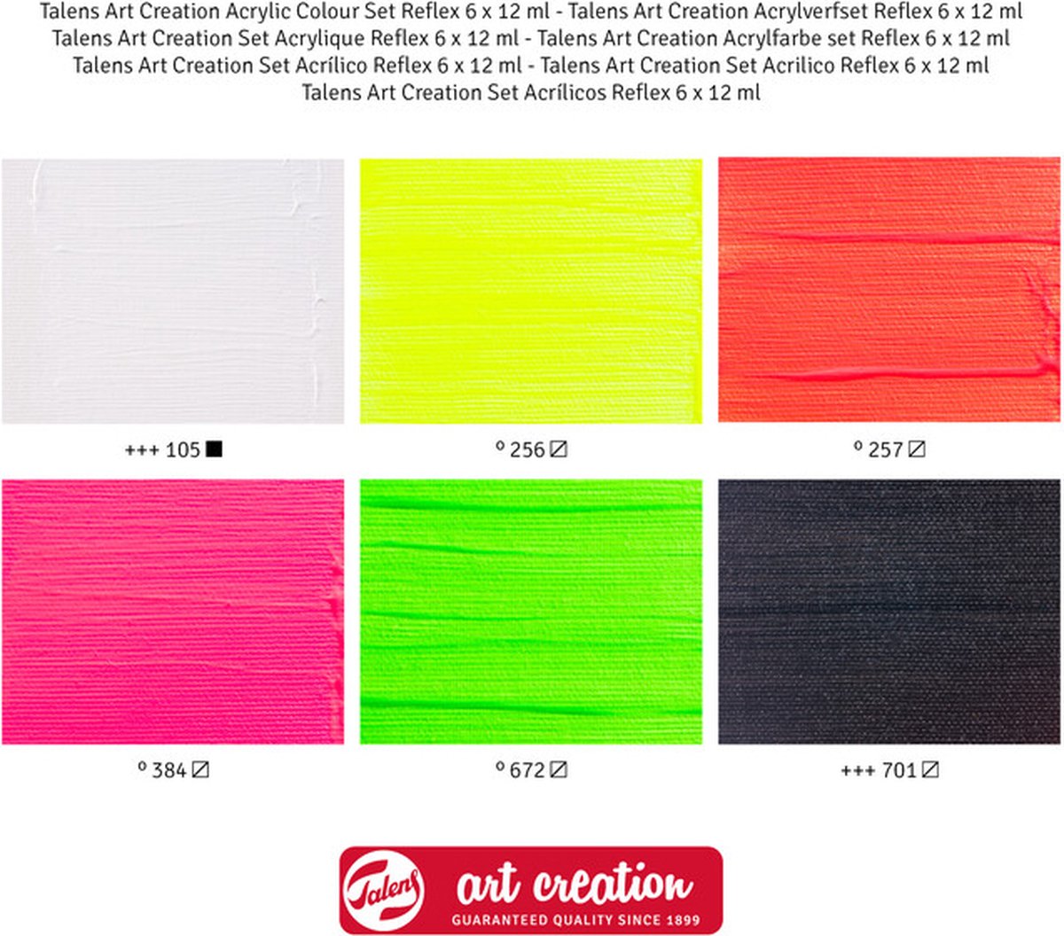 Talens Art Creation Acrylverf set Reflex | 6 x 12 ml — afbeelding 3