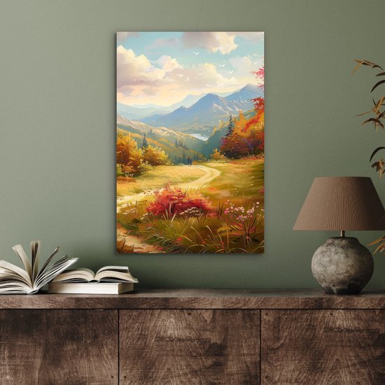 Tableau aluminium 40x60 cm - Décoration murale métal - Paysage - Illustration - Nature - Décoration murale métal salon - Décoration industrielle - Photo sur dibond - Accessoires industriels chambre