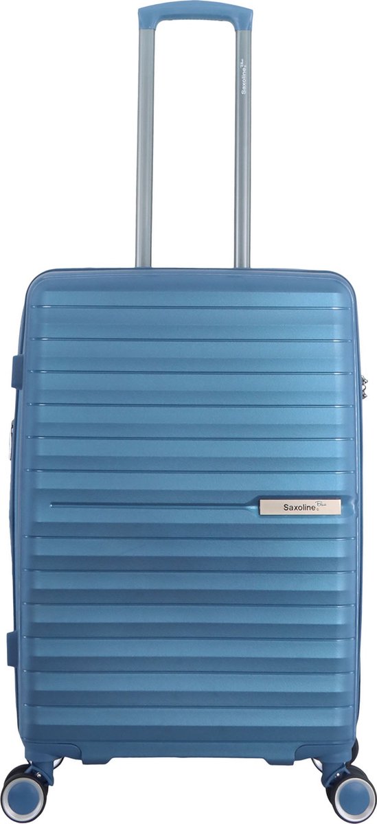 Saxoline Blue – Resort | Harde Koffer / Trolley – Medium (67L) – Blauw - Blauw / Medium