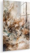 Tableau sur verre 80x120 cm - Décoration Fleurs - Photo sur verre - Tableau salon - Peintures chambre - Décoration chambre plaque verre - Décoration murale tableaux sur verre - Décoration Décoration murale - Tableau abstrait sur verre