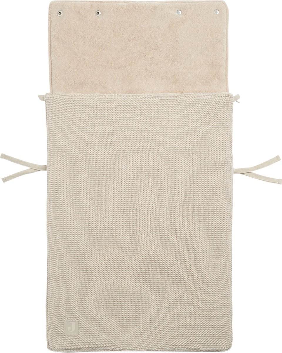 Jollein Basic Knit Voetenzak Nougat – Autostoel & Kinderwagen thumbnail 6
