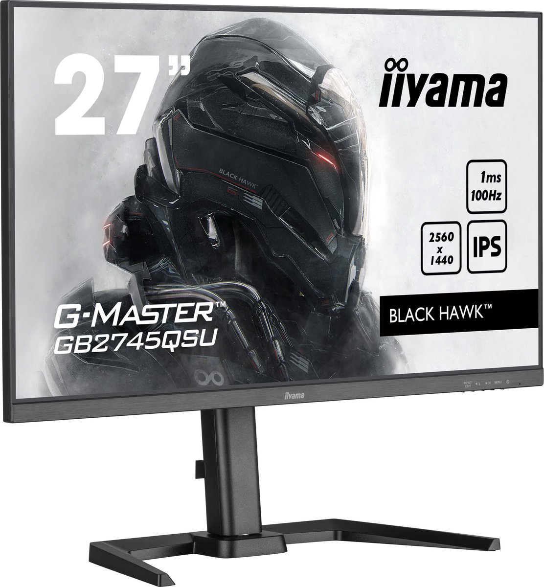 iiyama G-Master Black Hawk GB2745QSU-B2 gaming monitor 100Hz, HDMI, DisplayPort, USB, Audio, Adaptive Sync