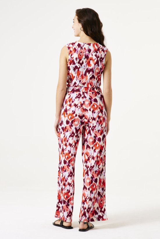 Garcia Top Top Met Print C50220 1345 Tangerine Red Dames Maat - XS
