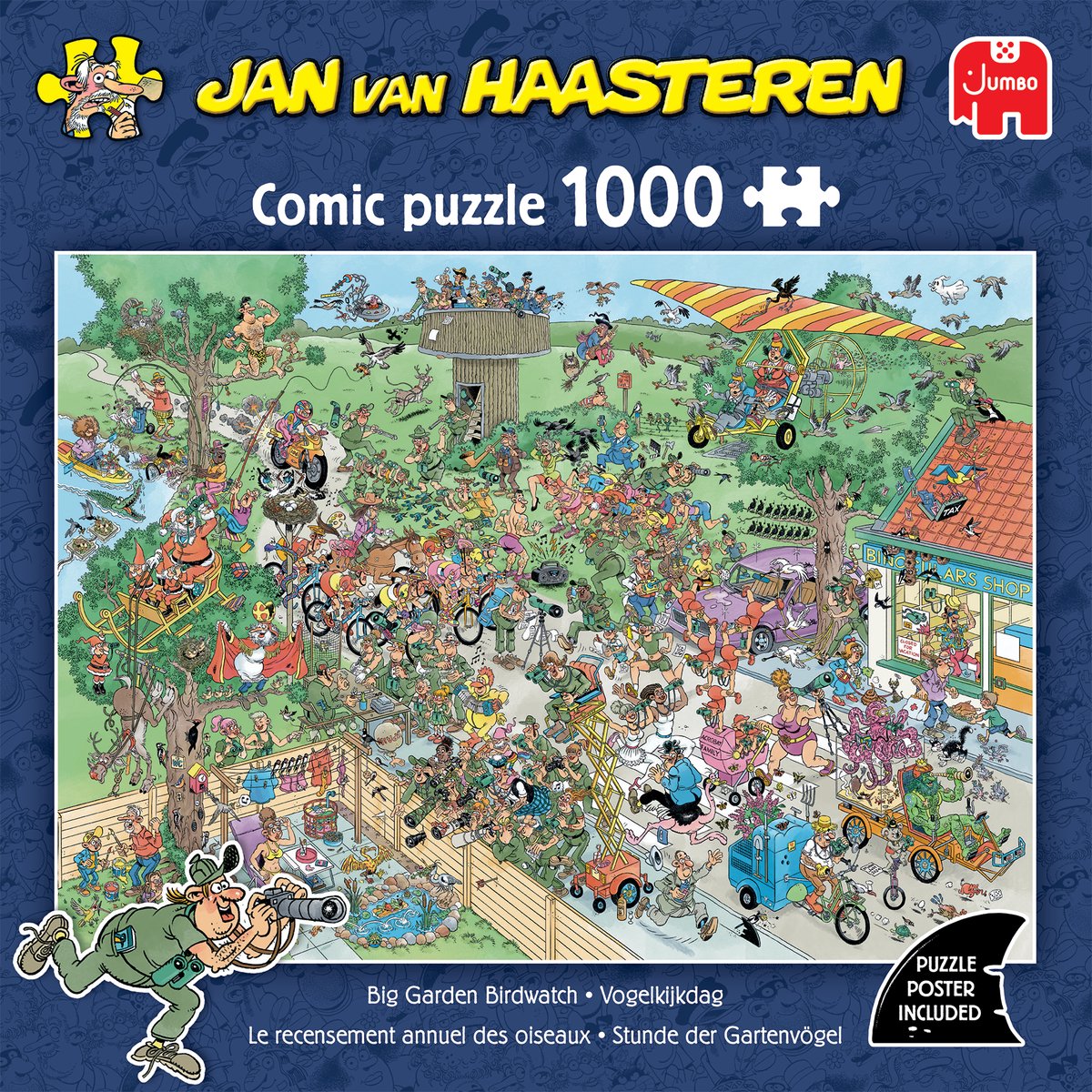 Jan van Haasteren - Vogelkijkdag - 1000 stukjes puzzel - Legpuzzel - JVH — afbeelding 4