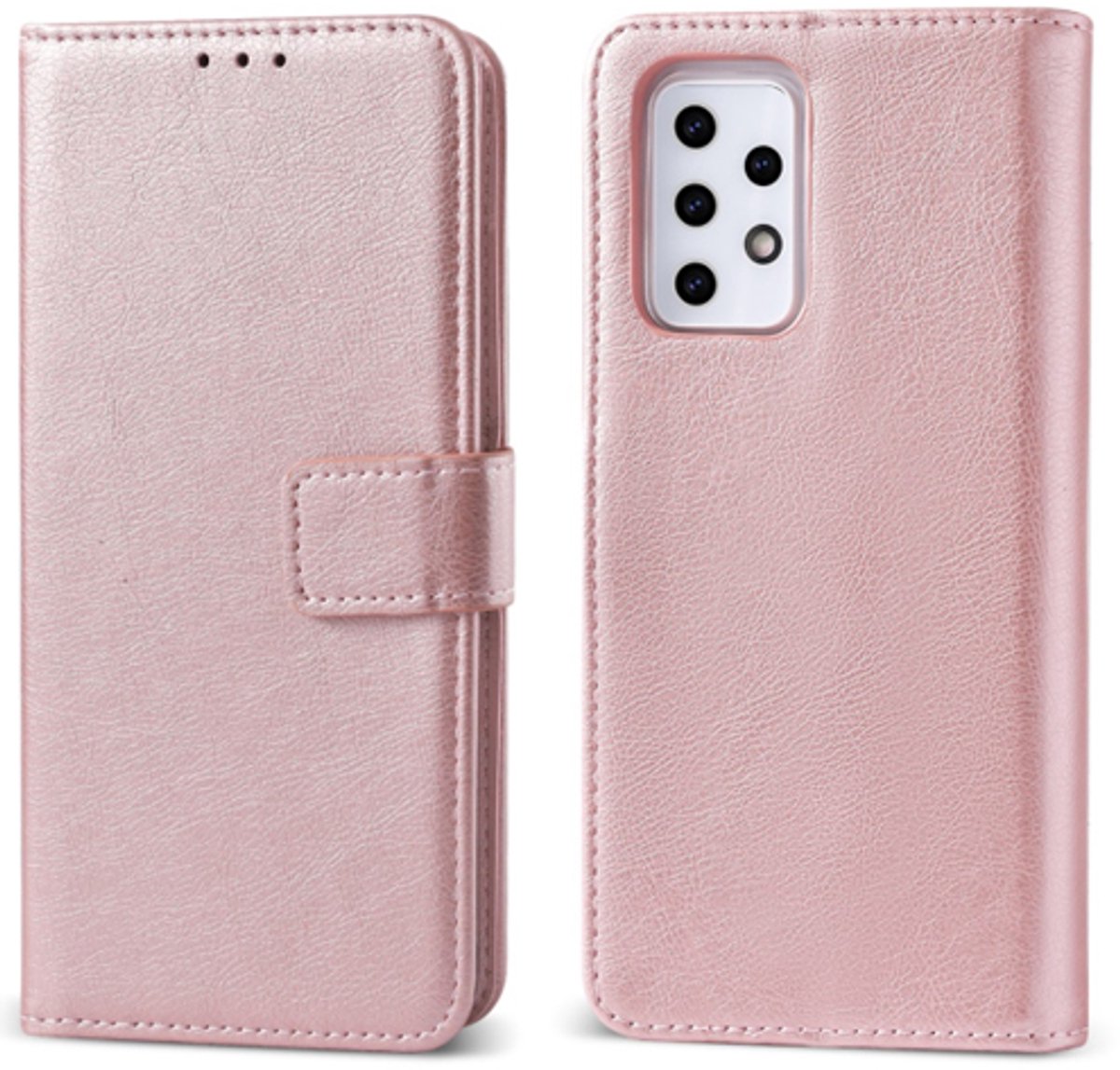 Geschikt voor Xiaomi Redmi 14C Fab Bookcase - Roze - Ruimte voor 3 pasjes - Telefoonhoesje