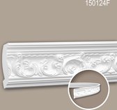 Kroonlijst 150124F Profhome Sierlijst flexibele lijst Lijstwerk rococo barok stijl wit 2 m