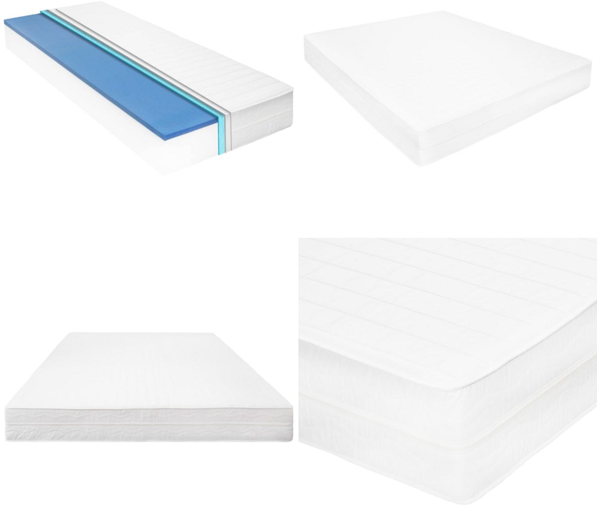 vidaXL Matras 18 cm visco-traagschuim 140x200 cm - Matras - Matrassen - Bedmatras - Bedmatrassen