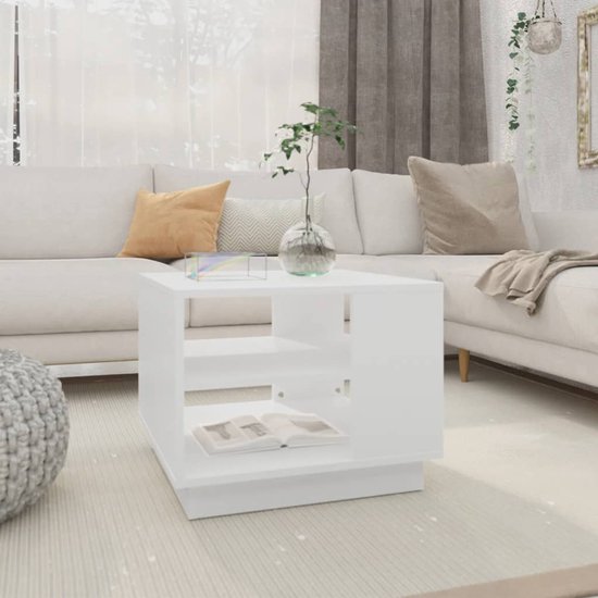 Sonoma Eiken Salontafel 100x100x35 cm Bewerkt Hout