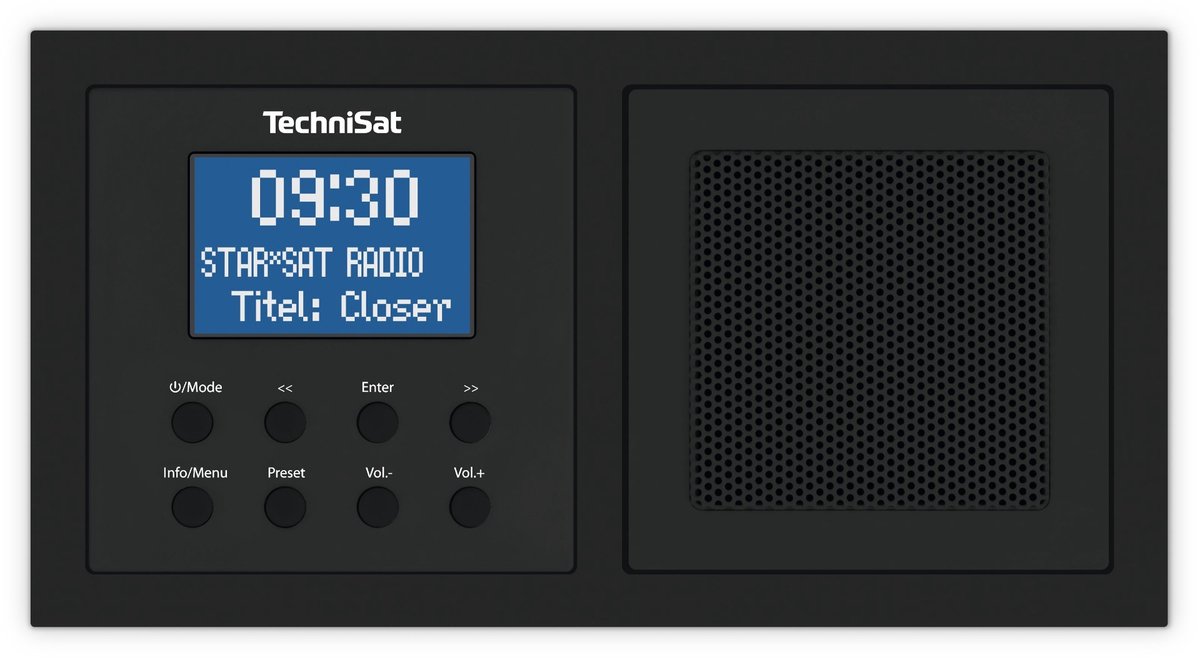 Technisat Digitradio UP1 inbouw DAB+ FM radio met bluetooth - zwart