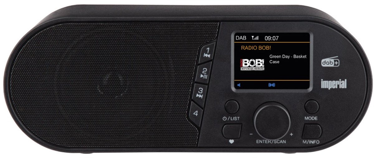 Imperial DABMAN d105 - compacte DAB+ (wekker) radio met bluetooth - zwart