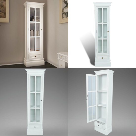 GAOUSD Boekenkast, 4 vakken, multifunctioneel, draaibaar, voor kinderen, balkon, woonkamer, werkkamer, slaapkamer
