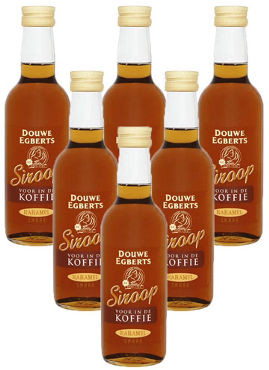 Goedkoopste Douwe Egberts - Karamel Koffiesiroop - 6x 250ml