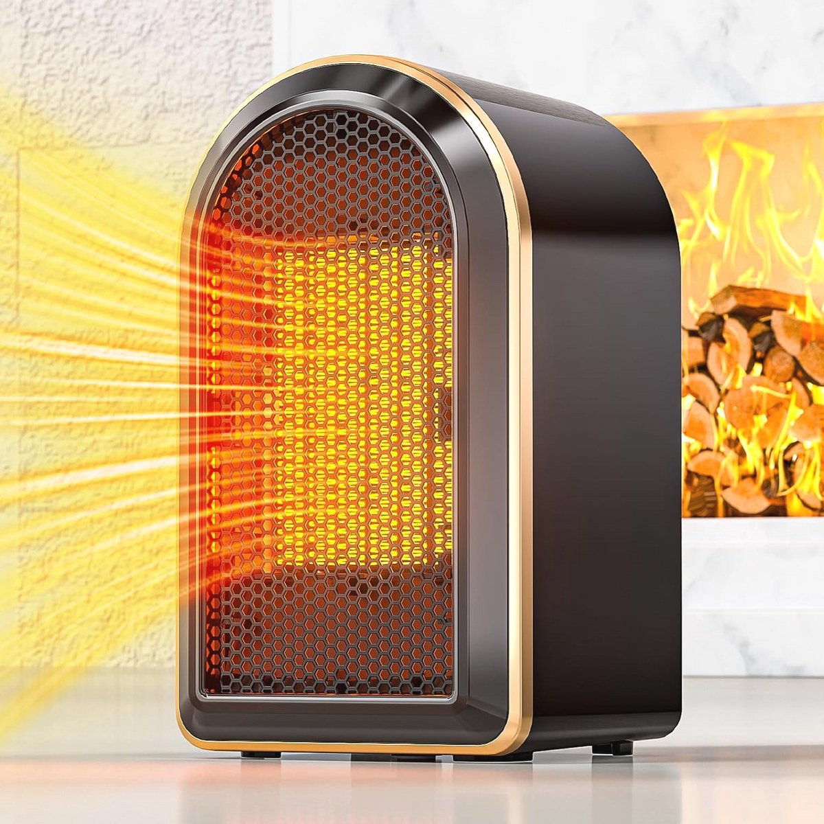 Energiebesparende Elektrische Verwarmingsventilator met Oververhittings- en Kantelbeveiliging voor Thuis en Kantoor