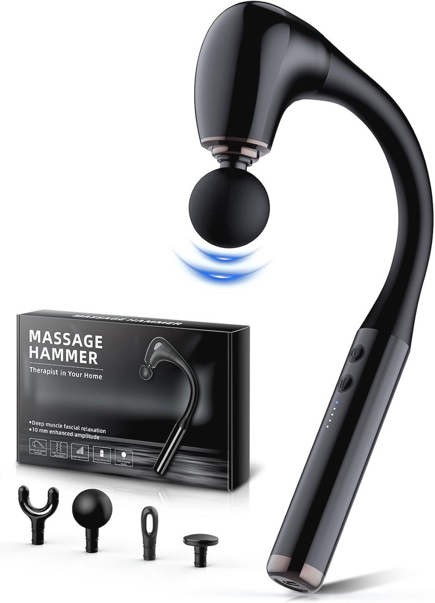 Diep Weefsel Massagepistool met 16 mm Massagekop voor Pijnverlichting - Draagbaar en Ergonomisch