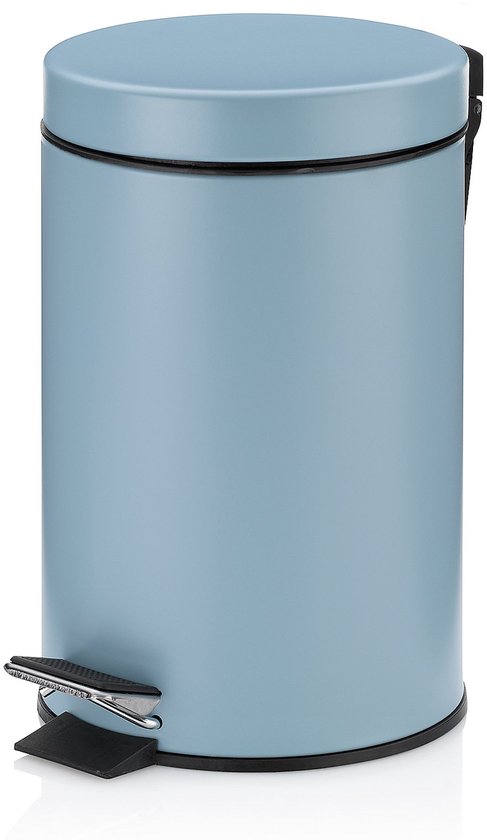 Monaco Pedaal Afvalemmer - 3 l - Licht Blauw - Kela