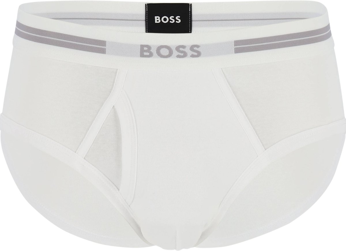 HUGO BOSS Traditional Original brief (1-pack) - heren slip met gulp - wit