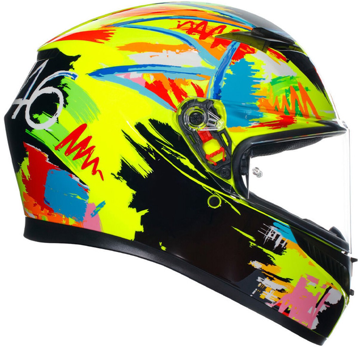 AGV K3 ROSSI WINTER TEST 2019 - Maat XL - Integraal helm - Scooter helm - Motorhelm - AGV K3 ROSSI WINTER TEST 2019 - Maat XL - Scooterhelmen mannen en vrouwen. – foto 8
