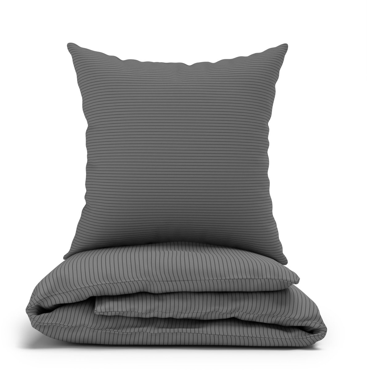 My Ninki ® Hoogwaardig Grijs Gestreept Katoenen Beddengoed voor Comfort in Elk Seizoen gestreept grijs fijn