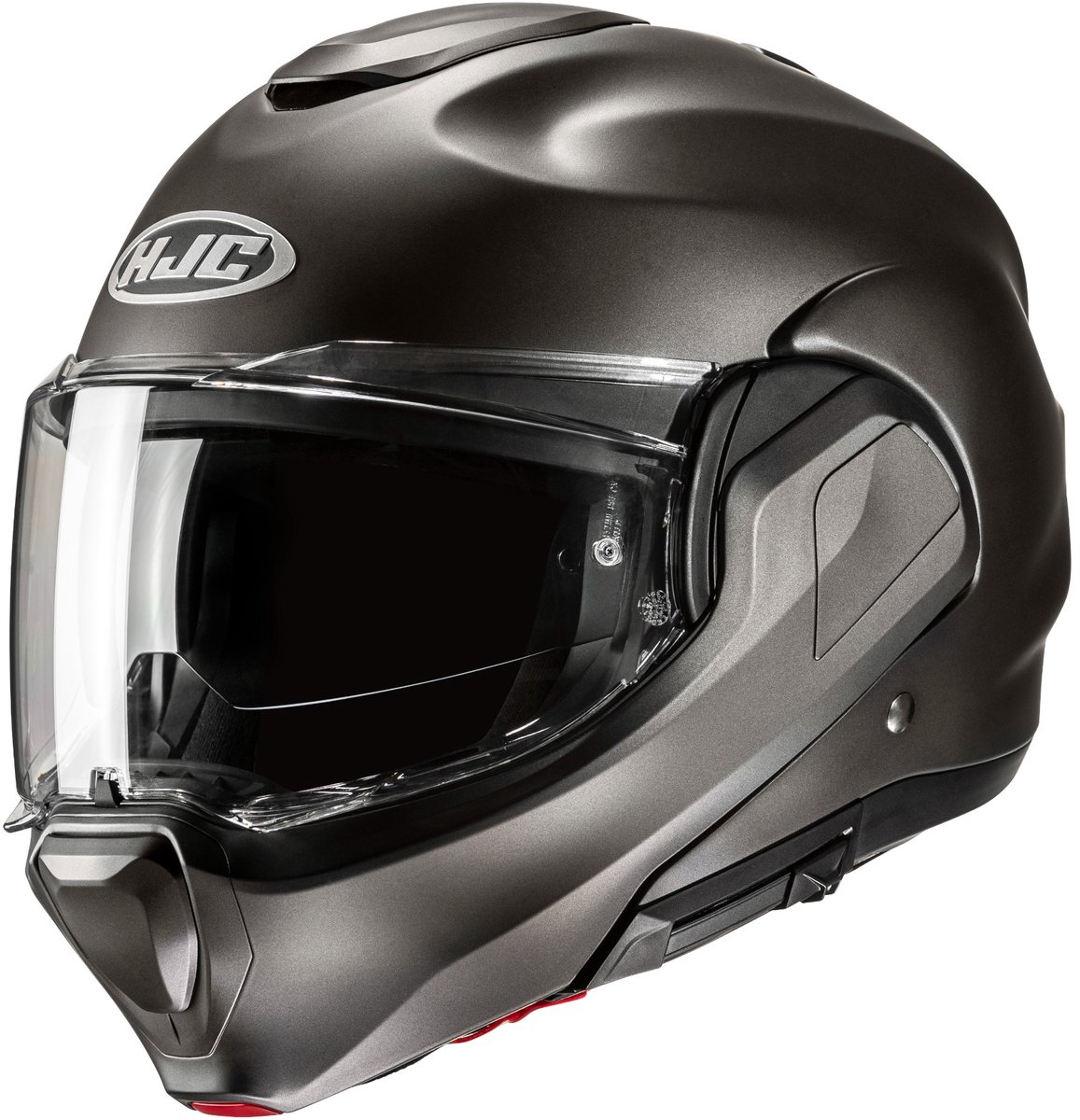 HJC F100 Solid Semi Flat Titanium Systeemhelm - Maat L - Helm