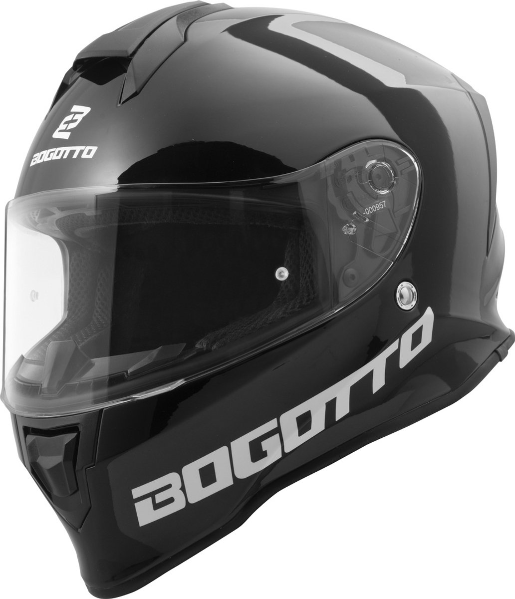 Bogotto H151 Solid Zwart Integraalhelm - Helm