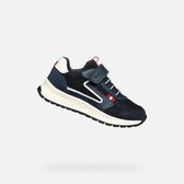 GEOX BRIEZEE JONGENS Sneakers - MARINEBLAUW/DONKERROOD - Maat 39