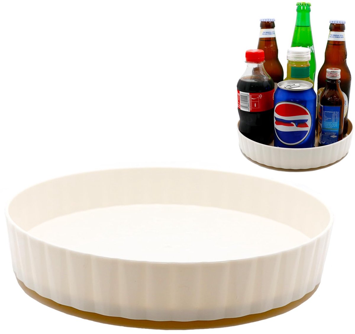My Ninki ® Draaibare Organizing Schijf voor Keuken en Badkamer, 21cm, 360° Roteerbare Opslagoplossing