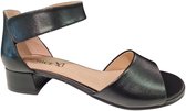 Caprice Leren Dames Sandaletten - Zwart - 38