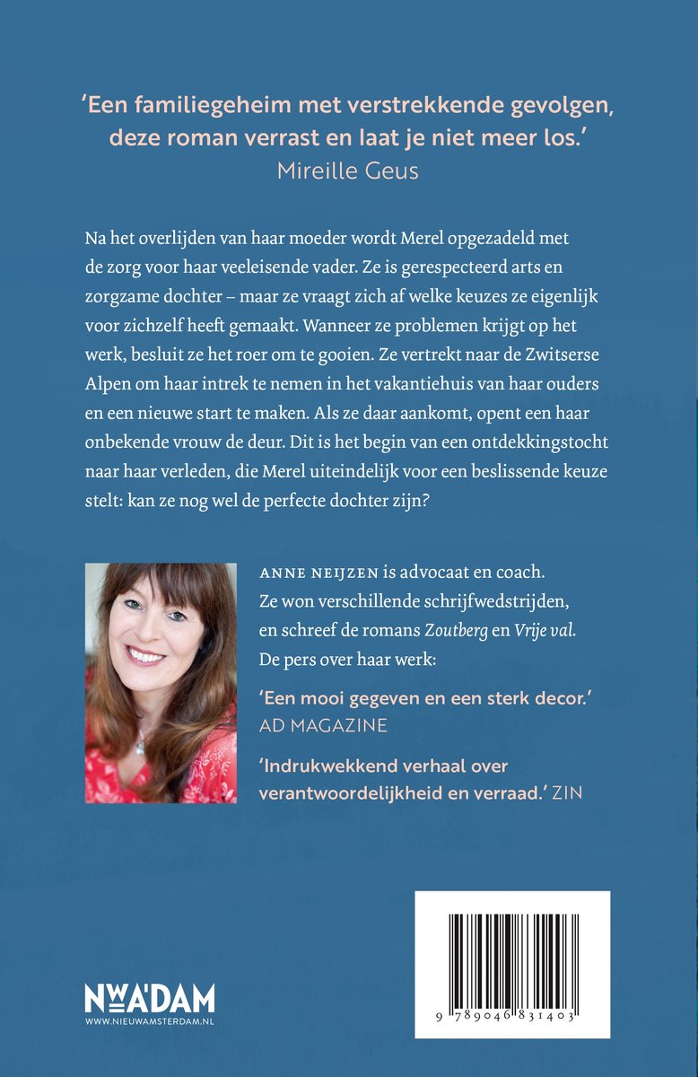De perfecte dochter - back cover