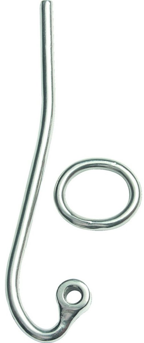 Sliphaak met ring voor shroudspanner