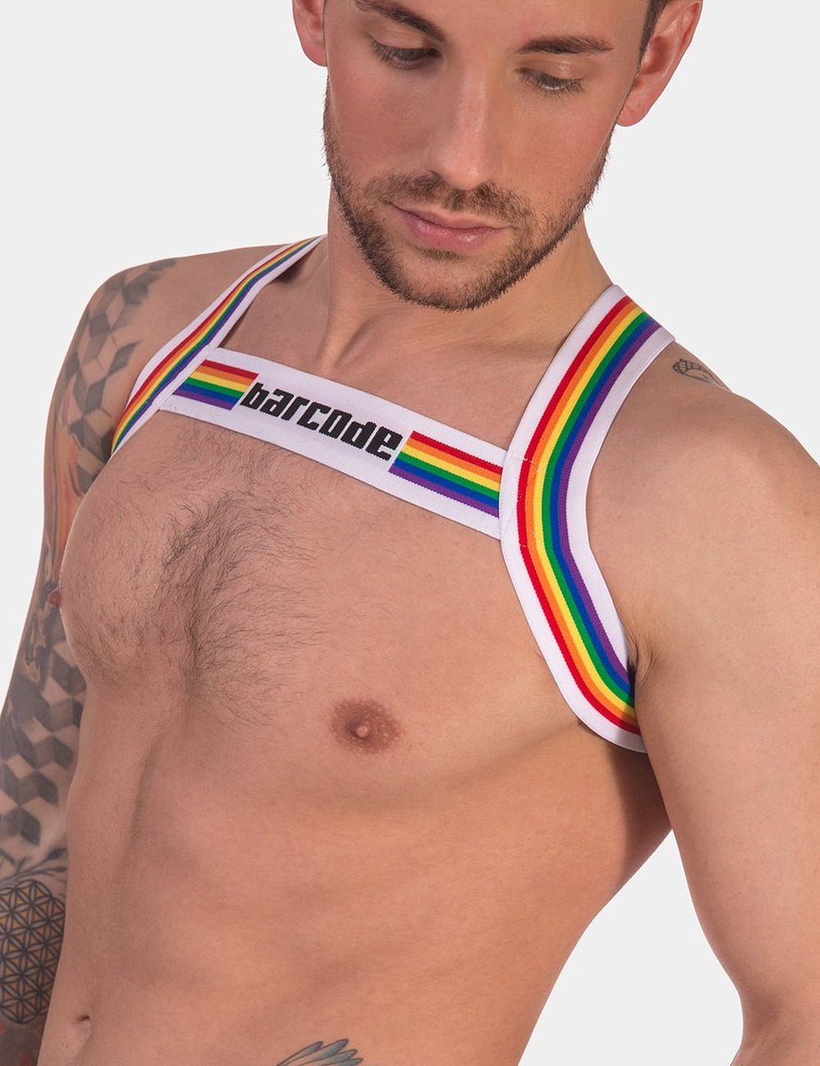 Goedkoopste Barcode Berlin Pride Harness White - MAAT XS