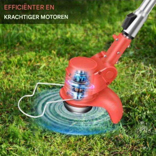 Elektrische Draadloze Grastrimmer 21V - Tuingereedschap met Accu - Grasmaaier & Snoeischaar - Voor Onkruid & Bloemen van MaxxHome — afbeelding 5