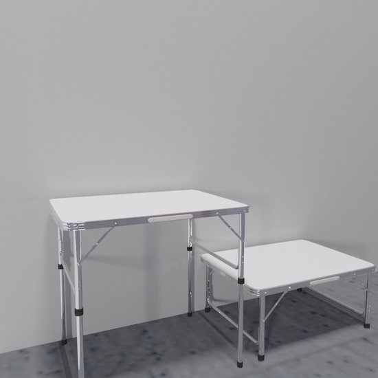 Opvouwbare Campingtafel 2,5ft - Klaptafel voor Picknick, Tuin & Eettafel - Verstelbare Hoogte - Draagbaar & Waterbestendig — afbeelding 5