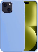 Hoesje Geschikt voor iPhone 15 Hoesje Siliconen Case - Hoes Geschikt voor iPhone 15 Hoes Siliconen - Lichtblauw