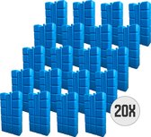 DULA Koelelementen - blauw - 20 stuks - 750 gram - 20x10,5x4cm