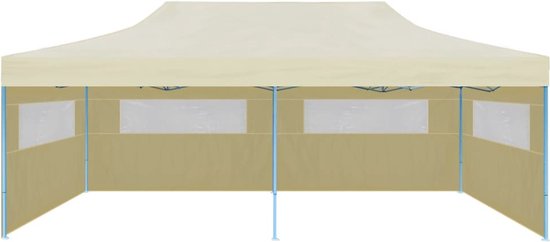 vidaXL - Partytent - pop-up - inklapbaar - met - zijwanden - 3x6 - m - antraciet