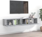 The Living Store TV Meubelset - grijs sonoma eiken - 100 x 30 x 30 cm - 80 x 30 x 30 cm