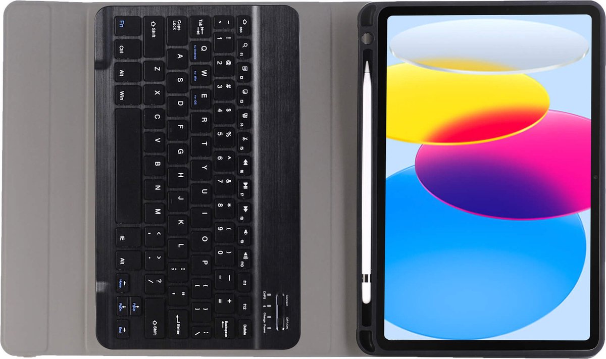 Toetsenbord hoes geschikt voor Apple iPad Pro 11 (2025/2024) - Bluetooth Toetsenbord hoes - met Touchpad - Zwart