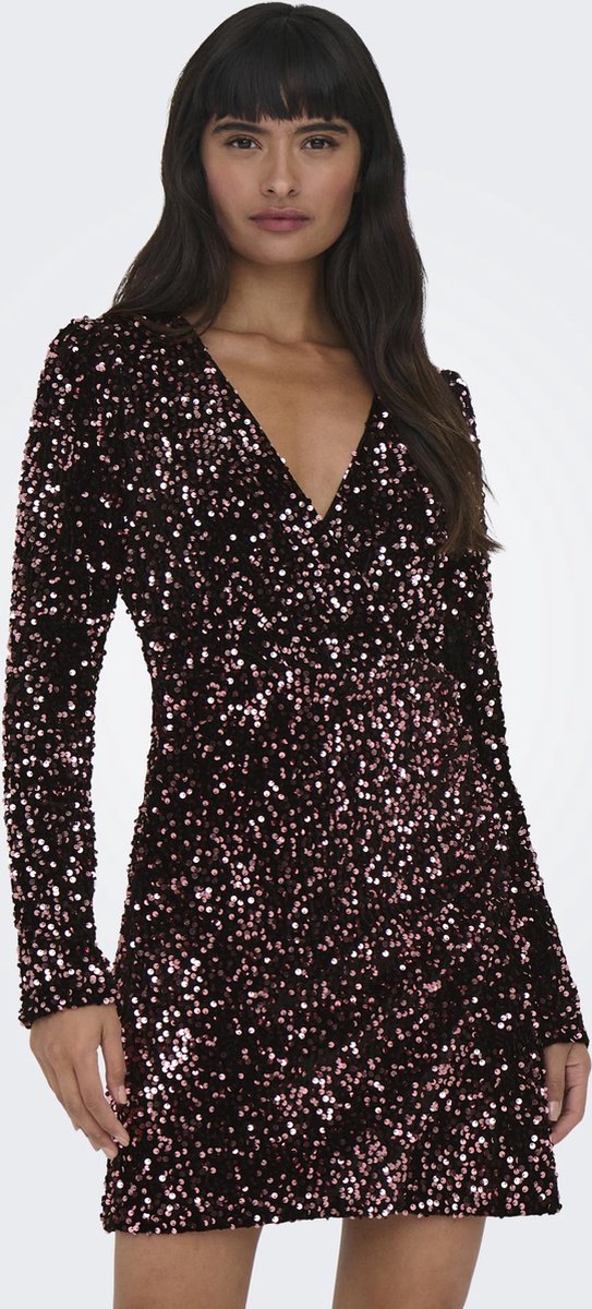 ONLY Dames Onlmette Ss Wrap Midi Dress WVN wikkeljurk, rood, XXS