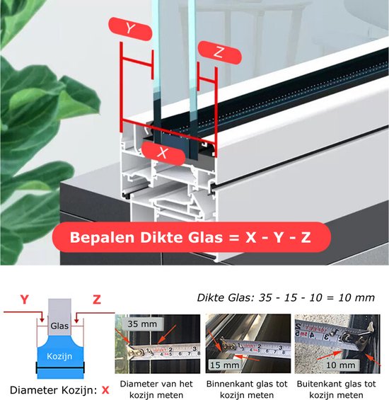 Anhichef® Magnetische Ramenwasser - Raamwisser Enkel Glas 3-5mm ...