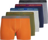 Jack & Jones Plus Size Boxershorts Trunks Heren JACSOLID CONTRAST 5-Pack - Maat 4XL