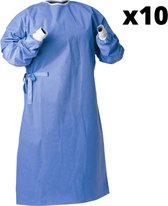 Blouse de laboratoire jetable - Blouse de laboratoire - vêtements médicaux jetables - 10 pièces XL