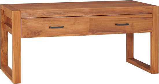 The Living Store Tv-meubel Hout - 100x40x45 cm - Gerecycled teakhout