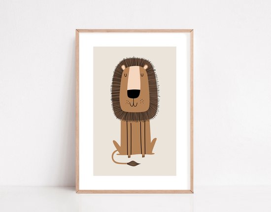 No Filter - Affiches Bébé Safari Animaux - 6 pièces - 21x30 cm (A4) - Ensemble d'affiches - Affiches Chambre de bébé/ chambre d'enfant - décoration murale