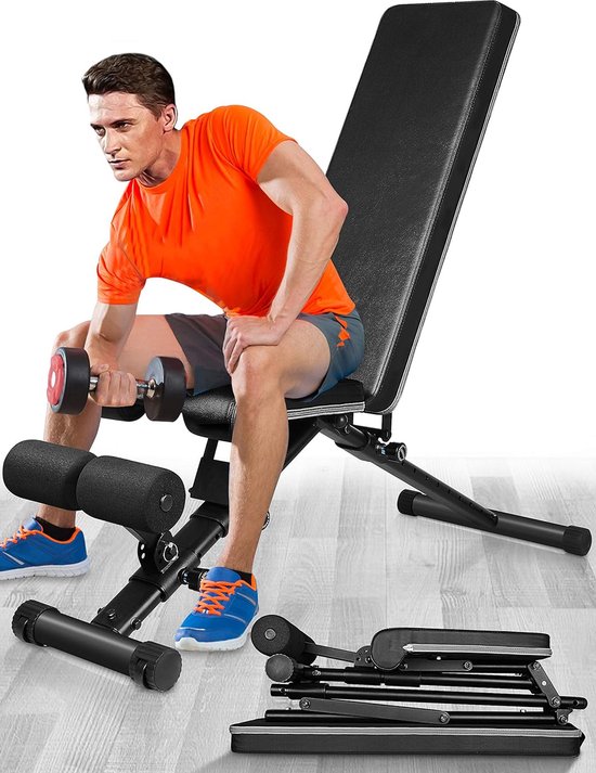 Banc de musculation pliable - appareil de fitness sport pliable