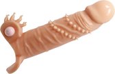 Pretty Love - Connor - Vibrerende Penis Sleeve - Met Clitoris Stimulator - Lichte Huidskleur