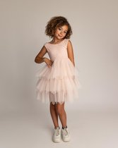 Robe de soirée Olivia rose blush, robe en tulle, enfant, robe enfant, fille, robe de soirée, robe de mariée (taille 92/98)