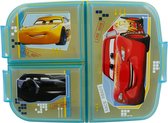 Cars Sandwichmaker met 3 vakken voor kinderen, lunchbox voor snacks, decoratieve lunchbox