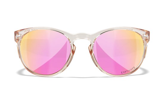 Ronde zonnebril round metal roze spiegelglazen kopen