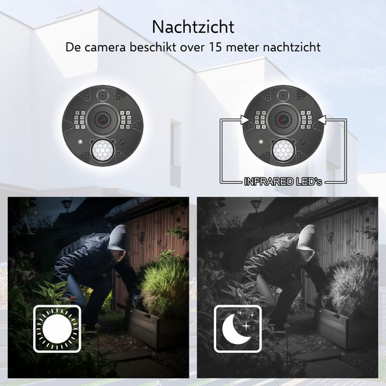ELRO CZ40RIPS Draadloze Full HD Beveiligingscamera Set - 1080p Full HD Bewakingscamera met 7” scherm & App — afbeelding 5